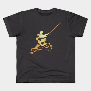 Swordfighter Ink Figure Kids T-Shirt